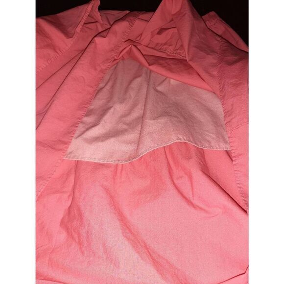 Size 4 J Crew Peachy Pink Midi Ruffle Skirt Elastic Rear Waist - Picture 4 of 4